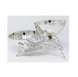 Cuenco de Metal ecológico de forma redonda para servir frutas, centros de mesa, pedestal de estilo moderno, cuenco de frutas para decoración del hogar - Product Image 6