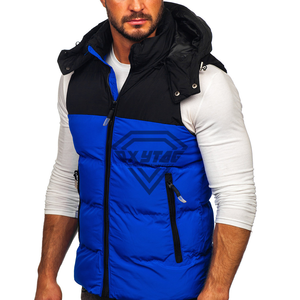 Chaleco Acolchado para Hombre con Logotipo Personalizado, Servicio OEM, Ligero, Cálido, Sin Mangas, Abrigo de Invierno para Exteriores, Nailon, Poliéster - Product Image 4