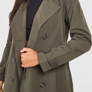 Chaqueta Bomber de Cuero Impermeable Personalizada de Buena Calidad para Mujer con Forro de Algodón, Mangas Completas, Alta Calidad - Product Image 4