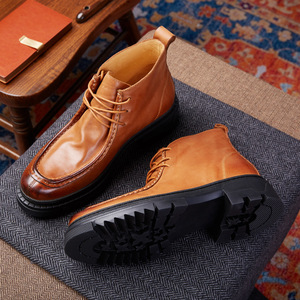 Elegantes Botas Cortas de Piel de Vacuno de Primera Calidad con Forro Transpirable y Resistentes al Desgaste para Uso Diario, Viajes y Actividades al Aire Libre - Product Image 4