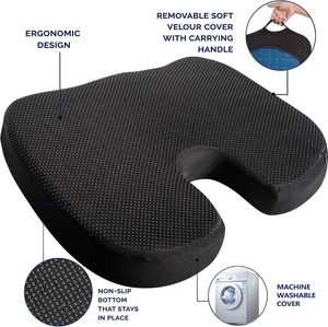 Gran oferta, asiento de cojín para silla de oficina, presión cero y alivio del dolor, asiento de Gel de espuma viscoelástica, almohadas lumbares y cojines de asiento sin látex - Product Image 3