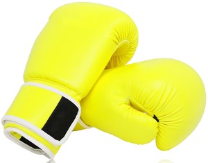 Guantes de boxeo de cuero PU de artes marciales de alta calidad Diseño de logotipo personalizado Entrenamiento de boxeo Cuero genuino OEM 10oz a 16oz - Product Image 2