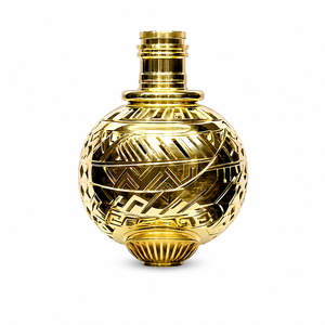 Trophée de luxe en laiton et cuivre de style arabe, couleur or, ensemble complet 1 tuyau pour fumer la chicha - Product Image 3