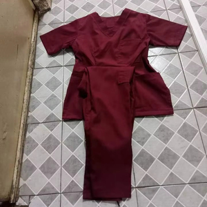 Tenues d'infirmière personnalisées, ensembles de blouses et pantalons de travail pour femmes, uniformes d'hôpital, ensembles de blouses de travail élégants et luxueux en polyester tricoté - Product Image 6