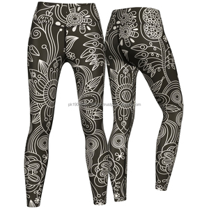 Leggings de fitness de sport actif personnalisés de haute qualité pour femmes vêtements de sport en gros avec technique de teinture par teinture - Product Image 2