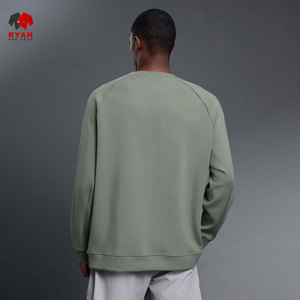 Sudadera Personalizada para Hombre con Logotipo Frontal, 100% Algodón, Tejido de Punto, Diseño a Rayas, Secado Rápido - Product Image 2