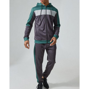 Ensemble de survêtement en molleton 100% coton pour homme avec logo personnalisé, de haute qualité, pour la salle de sport et les sports d'hiver - Product Image 1