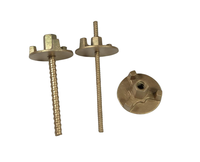 Parada de agua de acero y barra de acoplamiento de hormigón 15mm 16mm accesorios de encofrado de construcción con tuerca de ala de acoplamiento