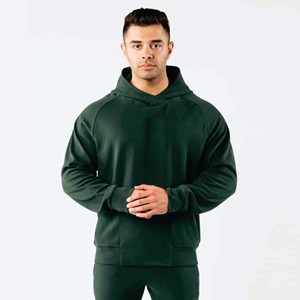 Sudadera con Capucha de Manga Larga para Hombre, Talla Grande, Sudadera Deportiva Lisa para Gimnasio, Chándal para Correr - Product Image 2