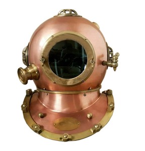 Casco de buzos de buceo de latón en miniatura náutico de tendencia superior Casco de decoración de exhibición de oficina en casa antiguo al mejor precio. - Product Image 3