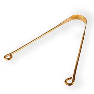 Grattoir de nettoyage de langue en cuivre pour l'hygiène buccale | Outil de nettoyage de la bouche pour une haleine fraîche | Outil de soins bucco-dentaires durable et résistant à la rouille - Product Image 3