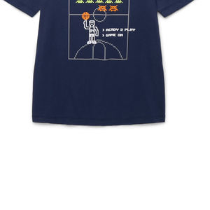 Camiseta de Manga Corta con Cuello Alto de Algodón Premium, Costuras Duraderas, Tacto Suave, Colores Vibrantes, Corte Vintage, Tela de Algodón - Product Image 5