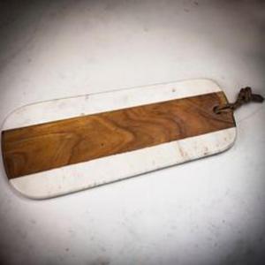 Planche à découper en bois et en marbre à la mode avec un artisanat de qualité supérieure pour une utilisation polyvalente dans la cuisine - Product Image 2