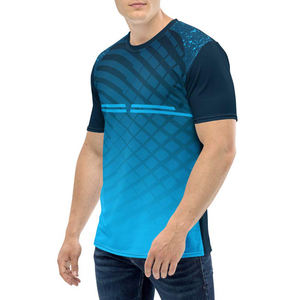 T-shirts légers à sublimation à séchage rapide avec impression couleur tissu 100% polyester respirant et option logo personnalisé OEM - Product Image 6