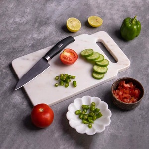 Tabla de cortar de mármol de calidad superior, losa de corte de cocina elegante, diseño de piedra elegante para Cocinar en casa y preparar alimentos - Product Image 5