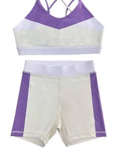 2025 conjuntos de Venta caliente al por mayor niñas sujetador pantalones cortos Yoga Fitness conjuntos ropa activa baile niños Yoga conjunto - Product Image 6