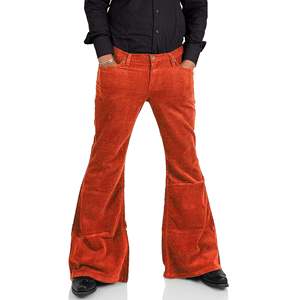 กางเกงผ้าลูกฟูกของผู้ชายทรงโค้งตรงทรงหลวมโอเวอร์ไซซ์ผ้าฝ้าย100% ฮิปฮอปออกแบบได้ตามต้องการ - Product Image 2