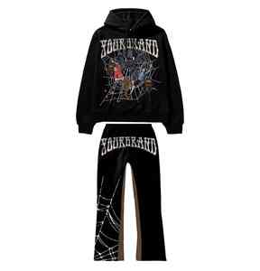 เสื้อวอร์มทรงหลวมแบบลำลองของผู้ชายชุดวอร์มทรงหลวมแบบรูดซิปได้สามแบบสำหรับฤดูร้อน - Product Image 1