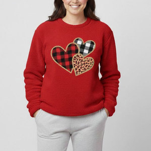 Sudadera Romántica con Temática de San Valentín, Cálida y Suave al Tacto, Estilo Moderno para Atuendos Casuales y Colección de Temporada Festiva - Product Image 1