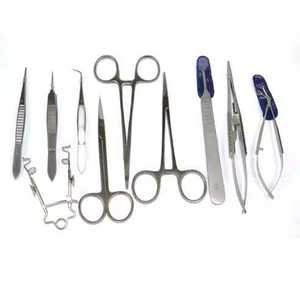 Kit de Instrumentos de Cirugía Oftálmica Veterinaria, Manual, Acero Inoxidable, Certificado CE, Clase II, Juego de Herramientas Microquirúrgicas para CIRUGÍA - Product Image 1