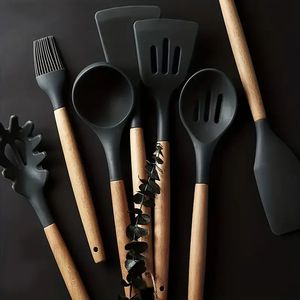 Cuillère Spatule avec et Support Ustensiles de Cuisine Cuillère de Cuisine Naturelle pour la Meilleure Qualité Tradiion Unique Personnalisé Finly Cuisine - Product Image 3