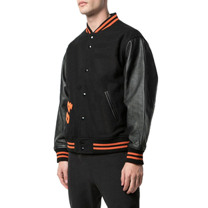Chaqueta universitaria de alta calidad hecha a medida para hombre, lona fina, precio al por mayor con logotipo personalizado - Product Image 3