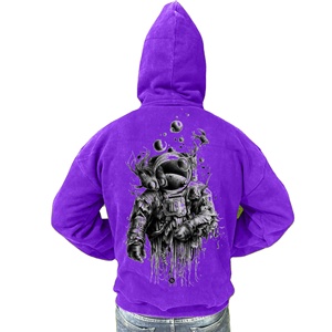 Sweat-shirts à capuche boxy pour hommes, coupe classique, personnalisables, sans cordons, impression sérigraphiée, en molleton 100% coton, ourlet brut, sans poches, brodés - Product Image 1