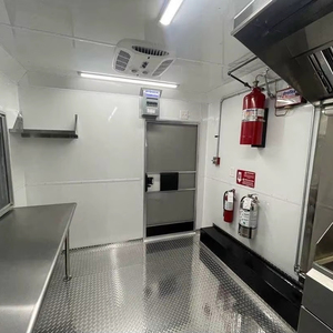 Remolques de comida rápida de 16 pies de alta calidad, camión de comida totalmente equipado con cocina completa, carros de comida móviles Doner Kebab a la venta - Product Image 2