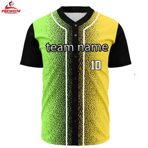 Jersey de béisbol con botón personalizado, transpirable, antibacteriano, de secado rápido, uniformes deportivos Unisex, bordado de puntada, de talla grande, nombre del equipo - Product Image 5