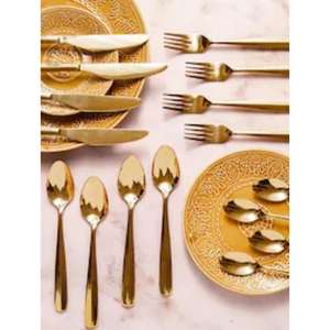 Juego de Cubiertos Ultra Suaves con Bordes Aerodinámicos y Construcción de Metal de Primera Calidad para Momentos Elegantes de Comedor en Casa, de la India - Product Image 2