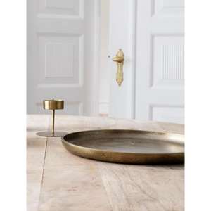 Ensemble de 3 plateaux de service en laiton métallique de qualité supérieure tendance de forme et de taille personnalisées polies dorées - Product Image 6