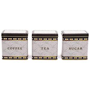 Rectangular Metal Storage Set – 80x 120 mm ( Set of 3 ) Geometric <b>Mosaic</b> Pattern <b>Mosaic</b> Design - Product Image 1