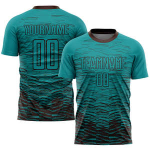 เสื้อฟุตบอลแบบสั่งทำพิเศษ ทรงพอดีตัว ผลิตจากโพลีเอสเตอร์ 100% พิมพ์ลายแบบระเหิด ระบายอากาศได้ดี แห้งเร็ว ประสิทธิภาพสูง - Product Image 6