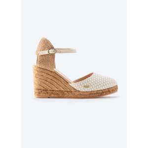 Satuna in edizione limitata espadrillas in tela con zeppa sandali eleganti in materiale di tela - Product Image 1