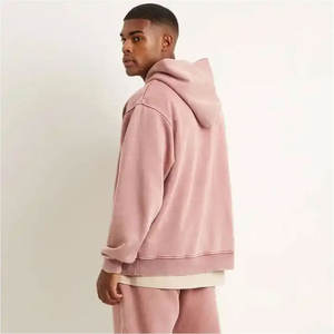 Fábrica hecha Diseña tus propias sudaderas con capucha lavadas con ácido Vintage en blanco Unisex nuevo estilo Sudadera con capucha lavada con ácido de peso pesado para hombres - Product Image 2