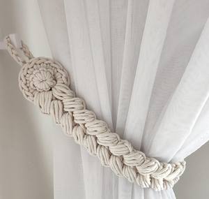 ที่รัดผ้าม่านแบบถัก ดีไซน์โบฮีเมียน สำหรับตกแต่งบ้าน - Product Image 1