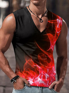 Débardeur pour hommes pour le sport, la salle de sport et l'entraînement Débardeur pour hommes de couleur unie, imprimé et personnalisé de haute qualité à vendre - Product Image 4