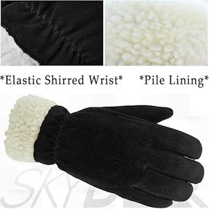 <b>Men</b> Women's Waterproof <b>Thermal</b> Winter <b>Gloves</b> PU Synthetic Leather Casual Quick Dry Eco-Friendly High Quality Wholesale - Product Image 6