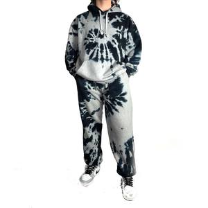 Sudaderas con capucha de moda de calle de alta calidad hechas a medida con pantalón más largo chándal de lavado ácido americano - Product Image 1