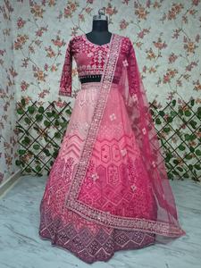Lehenga Georgette Premium de Boutique India, Lehenga de Diseñador Estilo Bollywood, para Fiestas y Bodas, el Más Vendido, Prenda Festiva Moderna para Mujer - Product Image 4