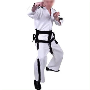 Combinaisons de karaté en coton unisexe en gros, uniformes de taekwondo de haute qualité pour hommes et femmes, logo personnalisé, vêtements d'arts martiaux - Product Image 6