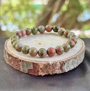 Bracelet en pierres précieuses unakite au design unique Bijoux en pierres multicolores réglables pour la guérison spirituelle disponibles à un prix compétitif - Product Image 6