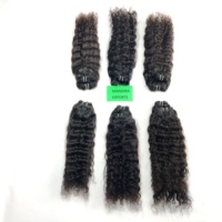 Extensions de cheveux humains vierges Remy indiens non traités 100 % naturels, boucles profondes lâches