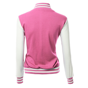 เสื้อแจ็คเก็ตหนังแท้สำหรับผู้หญิง, เสื้อแจ็กเก็ตทีมมหาวิทยาลัยสำหรับฤดูหนาวปกตั้งระบายอากาศได้ดี - Product Image 3