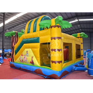 บ้านลมเป่าลมแบบมีสไลเดอร์สำหรับเด็ก ทำจาก PVC เกรดเชิงพาณิชย์ เหมาะสำหรับสนามเด็กเล่นในสวนสนุก - Product Image 2