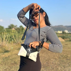 Bolsos de piel de vaca estampados occidentales, bolso de hombro multiusos, bolso de cuero de alta calidad para mujer, novedad - Product Image 1