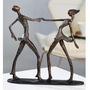 Sculpture décorative en bronze d'un garçon sauvant une femme, figurine en bronze personnalisée faite à la main, décoration d'accessoires pour la maison - Product Image 3