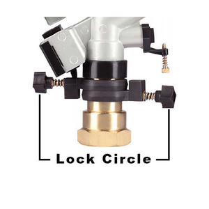 Rociador de pistola de lluvia de aluminio de fundición a presión de 1,50 pulgadas de alta precisión para agricultura y riego de jardines disponible para exportación - Product Image 3