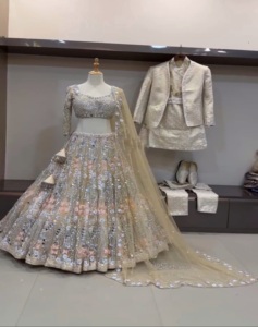 Women's Soft Butterfly Net Real Mirror Embroidery <b>Sequins</b> Work With Cancan & Canvas Patta Style on Sale! - Product Image 1