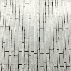 กระเบื้องพอร์ซเลนโมเสกเพชรทรงหกเหลี่ยมลูกบาศก์สำหรับผนังพื้นห้องครัวแบบกันน้ำมันกระเด็นทำความสะอาดง่าย - Product Image 4